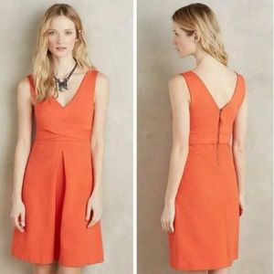 Anthropologie Ardmore Textured Dress Orange Size 6